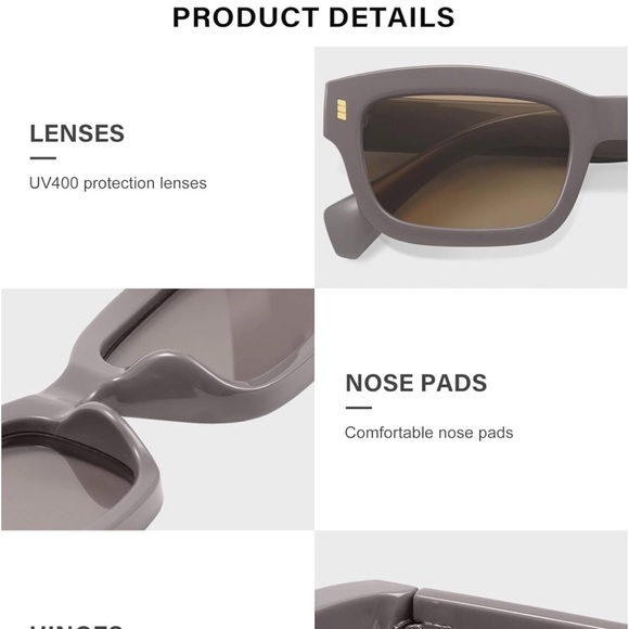 ‼️SOLD‼️Vintage Square Sunglasses - Picture 2 of 5